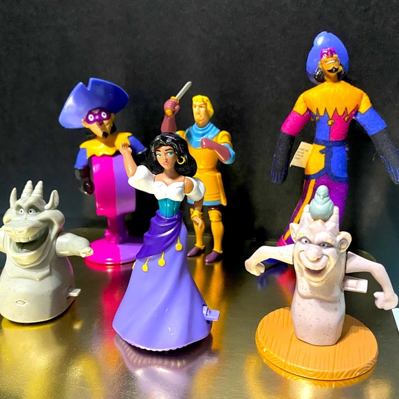 DISNEY VINTAGE 90s HUNCHBACK OF NOTRE DAME McDONALDS & BURGER KING TOY BUNDLE 6 - Picture 2 of 11